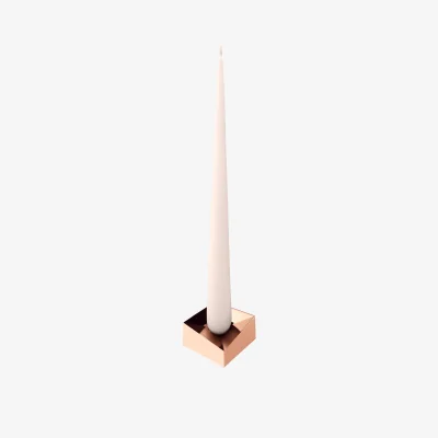 Nordic Nest STOFF STOFF Nagel reflect candle holder large 3.2 cm Rose gold
