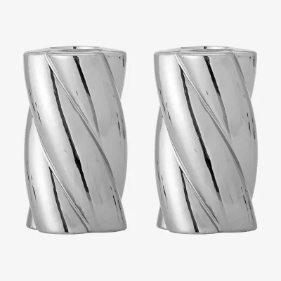 Nordic Nest Bloomingville Silvia candle holder 2-pack Ø7 cm Silver