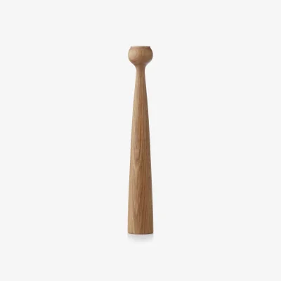 Nordic Nest Applicata Blossom Tulip candle holder 33.5 cm Oiled oak