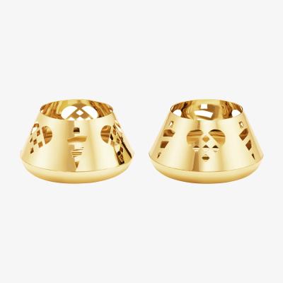 Nordic Nest Georg Jensen 2025 candle holder 2-pack Gold-plated stainless steel