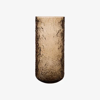 Nordic Nest ERNST Ernst patterned vase/candle holder Amber Ø11x25 cm