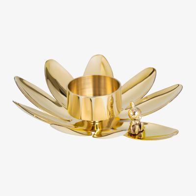 Nordic Nest Hilke Collection Hilke X Mumin Little My candle holder Brass