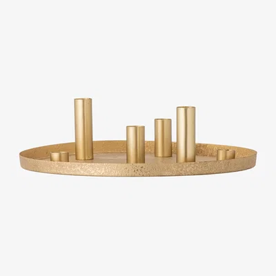Nordic Nest Bloomingville Maxime Advent candlestick Ø30 cm Gold
