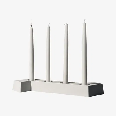 Nordic Nest SMD Design SMD advent candleholder White 4 lights