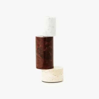 Nordic Nest Normann Copenhagen Blox candle holder Burgundy