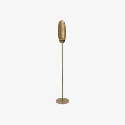 Nordic Nest Ferm Living Agapé floor candleholder Brass finish