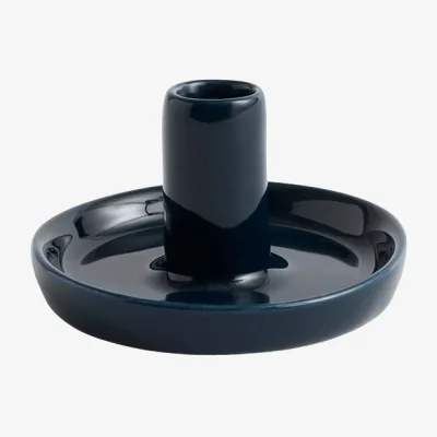 Nordic Nest HAY Disc candleholder Midnight blue Ø7x4 cm