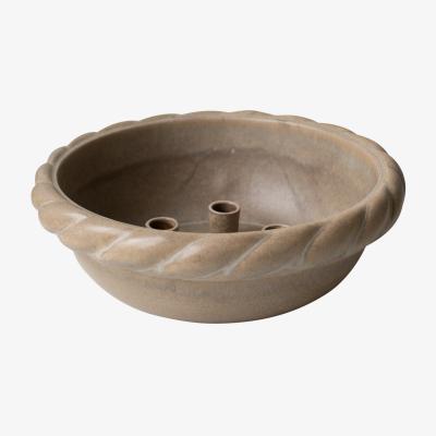 Nordic Nest DBKD Twine plate candlestick Ø30 cm Beige