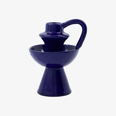 Nordic Nest House Doctor Diva candleholder 14 cm Blue
