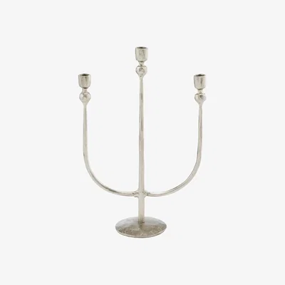 Nordic Nest Lene Bjerre Imelia candle holder Silver-coloured 16x7x24.5 cm