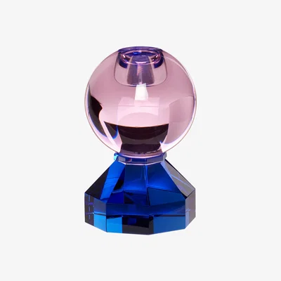 Nordic Nest Hübsch Gem candle holder Pink-blue