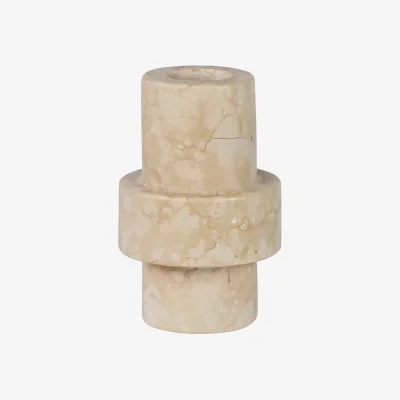 Nordic Nest Mette Ditmer Marble candle holder 8.5 cm Sand