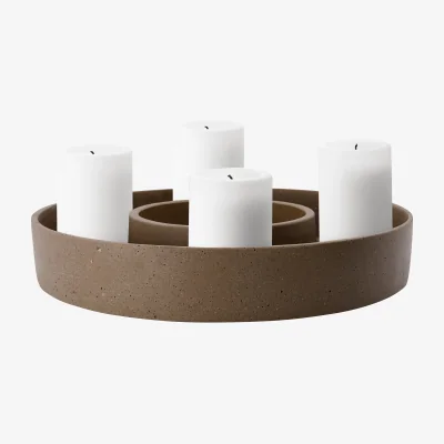 Nordic Nest House Doctor The Ring candle holder for block candles Daca