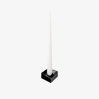 Nordic Nest STOFF STOFF Nagel reflect candle holder large 3.2 cm Black chrome