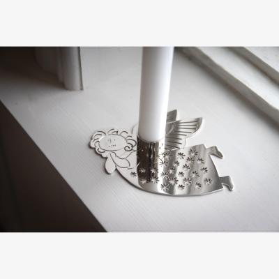 Nordic Nest Pluto Design Lisa Larson Hanna candlestick Silver