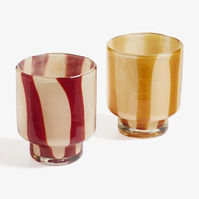 OKA OKA, Pair of Astley Candle Holders - Multi, Candle Holder