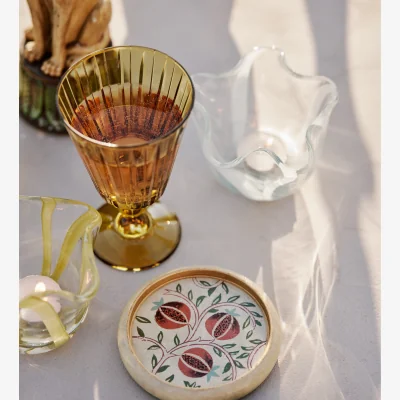 OKA OKA, Vitrea Tealight Holders - Set of Three - Multi, Candle Holder