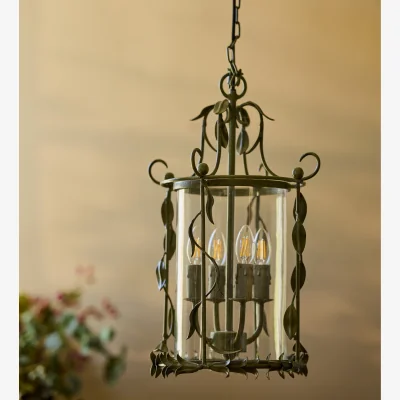 OKA OKA, Kamlata Lantern - Verdigris, Candle Holder