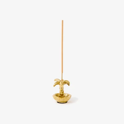 Oliver Bonas Palm Tree Brass Incense Holder