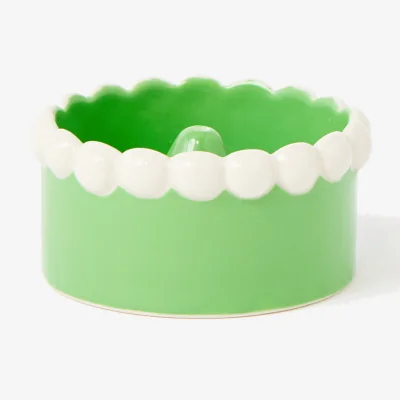 Oliver Bonas Bobbin Green Ceramic Incense Holder