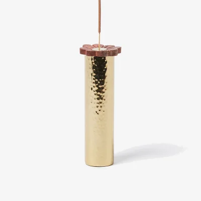 Oliver Bonas Hamilton Gold Metallic Orange Blossom Incense Holder