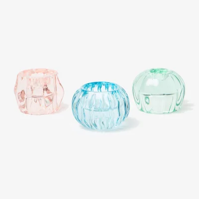 Oliver Bonas Dulcie Double-Sided Candleholders Set of Three