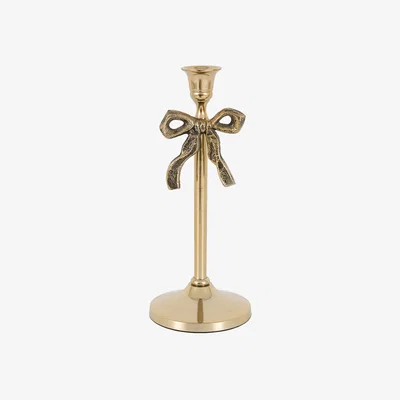 Perch and Parrow Antique Bow Dinner Candle Holder