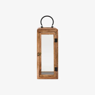 Perch and Parrow Ronan Wooden Lantern, Small