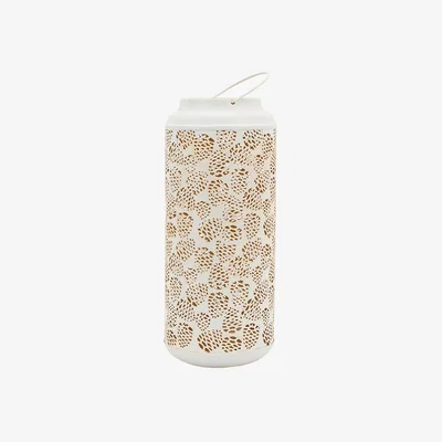 Perch and Parrow Cosy Pinecone Lantern LED Large, White