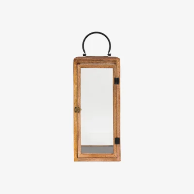 Perch and Parrow Ronan Wooden Lantern, Large