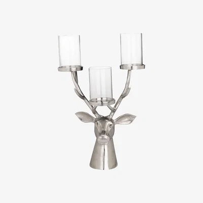 Pagazzi Braawe Silver Deer Multi Candle Holder