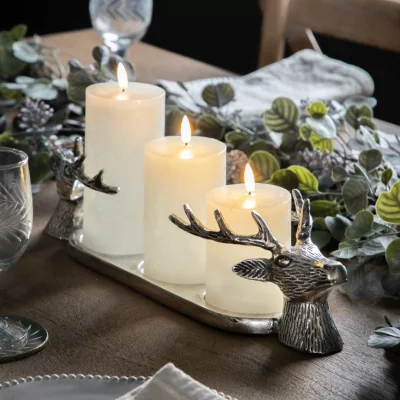 Pagazzi Stag Aluminium Candleholder