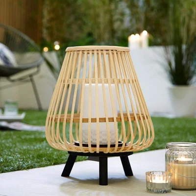 Pagazzi Catalina Bamboo LED Lantern
