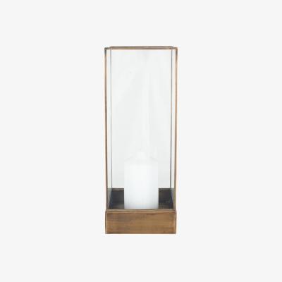 Pagazzi Antique Brass Square Metal Lantern Small