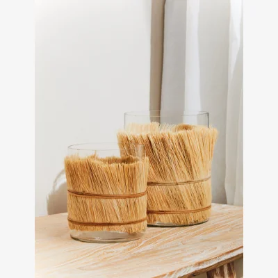 The Range Kuta Natural Medium Candle Holder - Natural