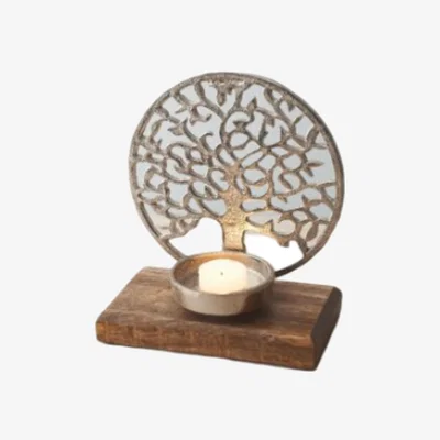 The Range Serene Tree of Life Tealight Holder - Silver