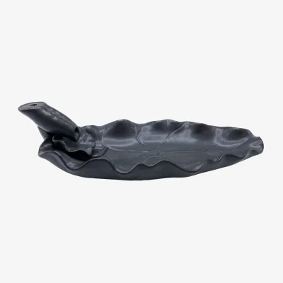 The Range Backflow Incense Burner Lotus Flower - Grey