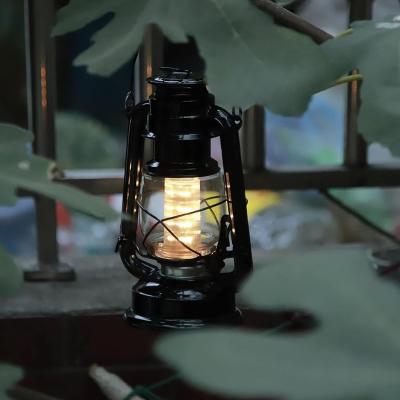 The Range Metal Warm Light Vintage Lantern with Dimmer - Black