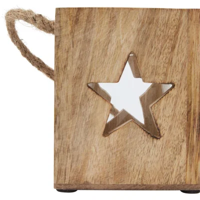 The Range Rustic Star Tealight Candle Holder For Cozy Ambiance - Brown / 10cm