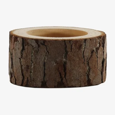The Range Wooden LED Tealight Holder 2 Pack - Brown