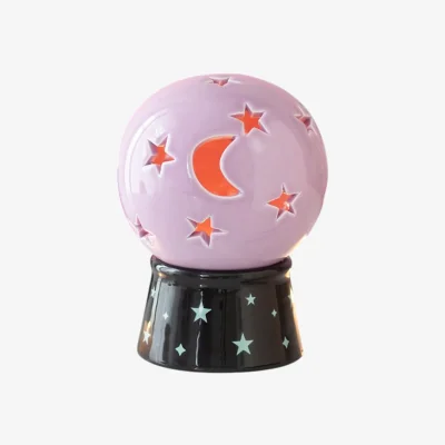 The Range Crystal Ball Tealight Candle Holder - Lilac