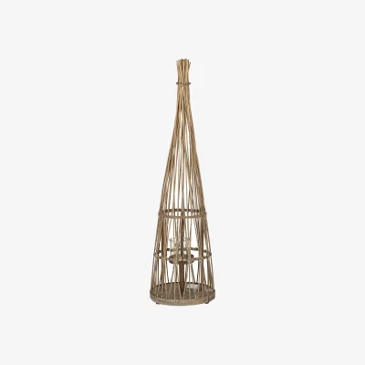 The Range Uniqueful Wicker Glass Holder LED String Lights Lantern