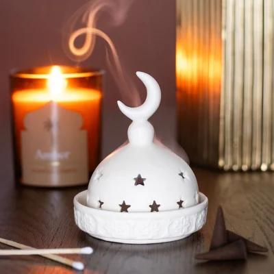 The Range Mosque Incense Cone and Tealight Holder - Neutral