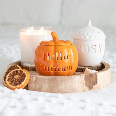 The Range Autumn Acorn Tealight Holder Set For Cozy Atmosphere - White