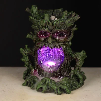 The Range Crystal Man LED Backflow Incense Burner - Green