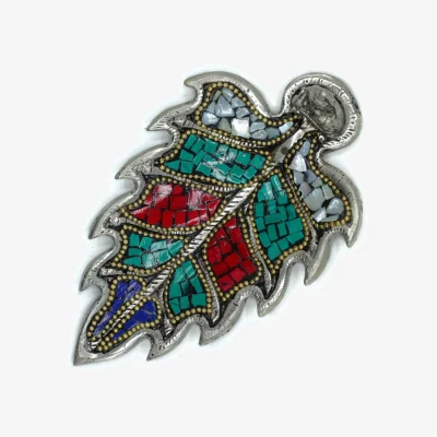 The Range Buddha Leaf Tibetan Incense Holder MultiColor - Multicolor