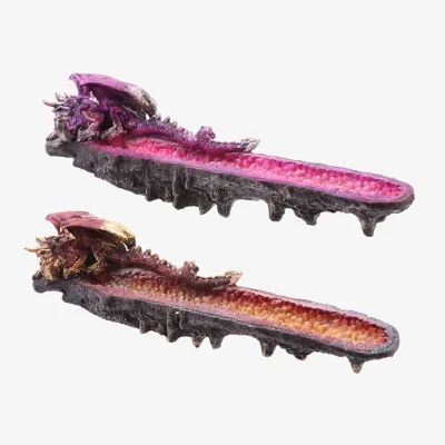 The Range Geode Crystal Dragon Outcrop Incense Ashcatcher MultiColor - Multicolor