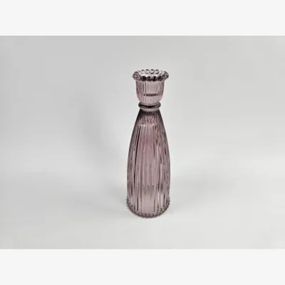 The Range Elegant Amethyst Candle Holder Medium - Purple