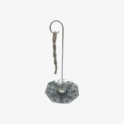 The Range Rope Incense and Plated Holder Set Astamangal - Silver