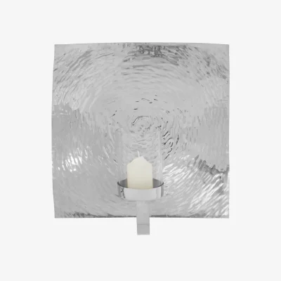 The Range Kensington Townhouse Large Wall Sconce Candle Holder - Silver
